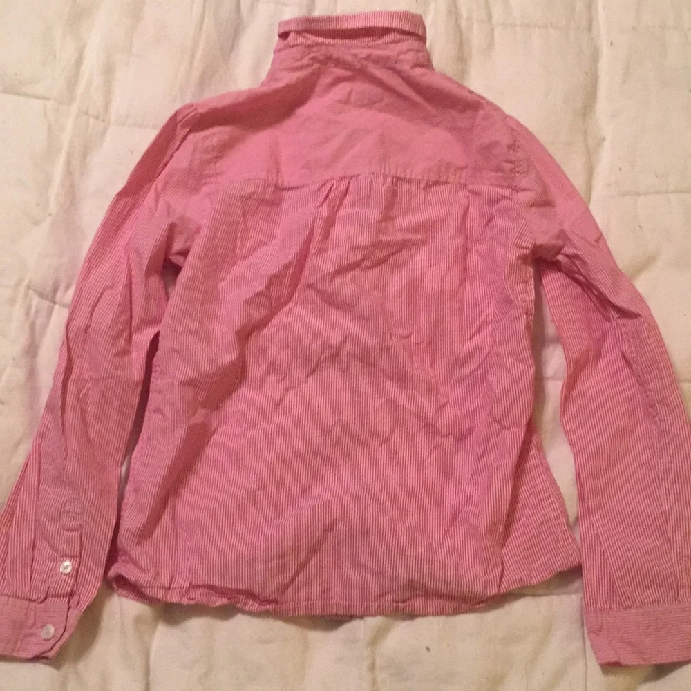 77Kids Pink Striped Button Down Shirt Size S